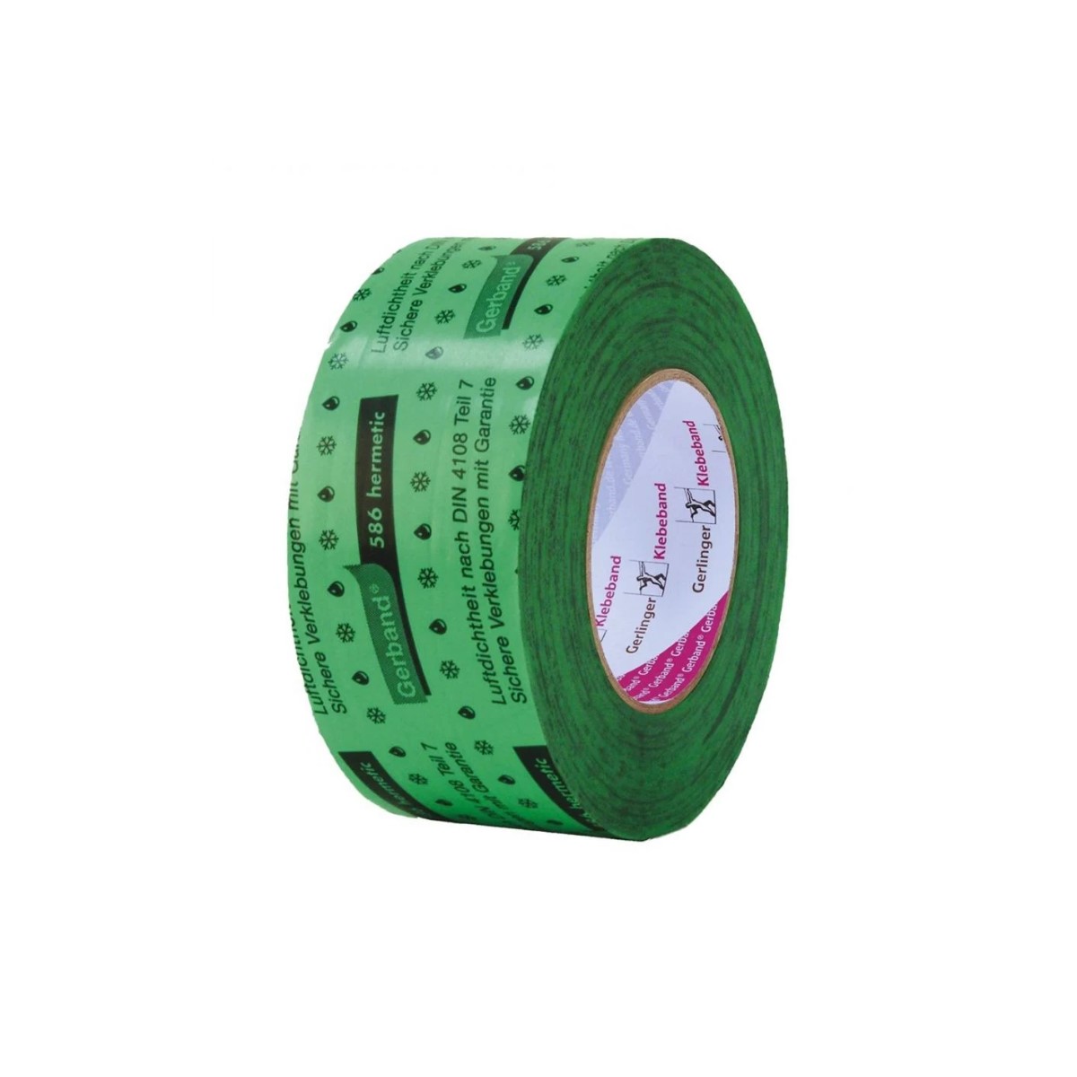 Gerband Inside Green Tape (586) Armēta akrila lenta tvaika izolācijai, 60mm, 25m